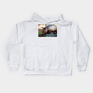 Hairy Nosed Wombat Kids Hoodie